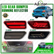 Perodua Ativa Bezza 2020 - 2022 Alza 2022 LED Lampu Belakang Rear Bumper Brake Lamp Running Reflecto