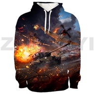 3D World of Tanks Men Clothing Daily Casual War Thunder Loose Pullovers Gerand Tanks Hoodies Women F