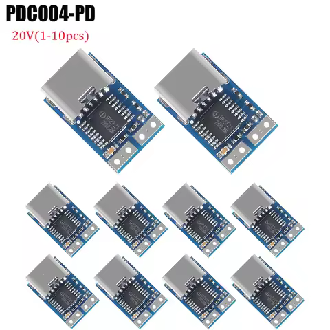 1-10PCS PDC004-PD Type-C PD Decoy Module USB-C PD 20V DC Fixed Voltage Power Trigger Module 5A Type-