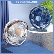 Desktop Fan  Adjustable Table Fan USB plug-in portable Fan Dormitory Library Classroom office cooling flower