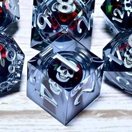 Resin 7-Piece Set for Dungeons and Dragons DND 5e RPG Board Game Tabletop Role Playing D Game, Birth