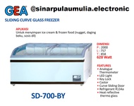 GEA Sliding Curve Glass Freezer Box 700 Liter - SD 700 BY / SD 700BY
