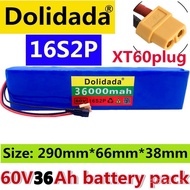 60V36Ah18650Lithium Ion16String2And Battery Pack Skateboard Electric Bicycle