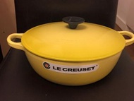 LE CREUSET 24cm marmite soleil 白𥚃