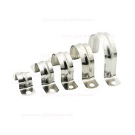 Set of 05 304 Stainless Steel Pipe Hanging Belts, Pipe Hugging Shackles, Omega M5059 Shackles