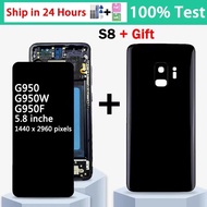 Kualiti Untuk Samsung S8 Lcd G950f G950fd G9500 G950u Paparan Digitizer Skrin Sentuh untuk Paparan S