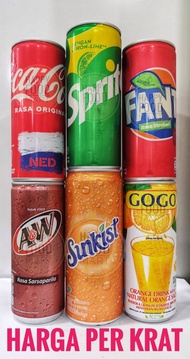 NEW PRODUCT COCA COLA SLIM/SPRITE KALENG/FANTA/A&W SARSAPARILA/SUNKIST/GOGO ORANGE JAYA MEKA