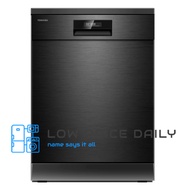 Toshiba DW-14F2 (BS)MY Free Standing Dishwasher with 14 Place Settings