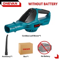 ONEVAN เครื่องมือทำความสะอาดฝุ่นหิมะใบไม้ร่วงเครื่องเป่าใบไม้ไร้สาย5500W เครื่องเป่าลมไม่แปรงถ่านไฟฟ
