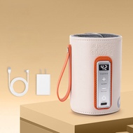 Portable Bottle Warmer Baby Milk Heat Keeper with LCD Display USB Warmer Bottle for Car Travel