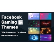 No.8 FB stream Overlay / Screen Theme / Widget Theme (STREAMLABS OBS / OBS Studio)