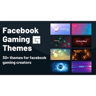 No.8 FB stream Overlay / Screen Theme / Widget Theme (STREAMLABS OBS / OBS Studio)