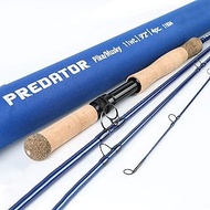 M MAXIMUMCATCH Maxcatch Predator Saltwater Fly Fishing Rod: 9ft, 4-Piece, 8/9/10/12 Weight (Predator