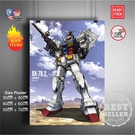 (Ready Stock) Mobile suit Gundam 144 RX-78-2 / RX78-2 / RX78 2 Gundam wall poster sticker deco poste