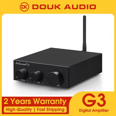 Douk Audio G3 Bluetooth 5.0 Stereo Amplifier Mini Audio 2.0 Channel Amp with Bass Treble Control