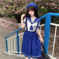 Xiaoxingguan Japanese Style Original Strap JK Sailor Uniform Cute Girl School Uniform Plus Size Set 