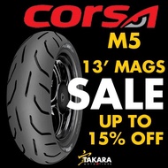 ♞CORSA TIRE M5 for Nmax by TAKARA (FREE TIRES SEALANT, PITO, & STICKER)