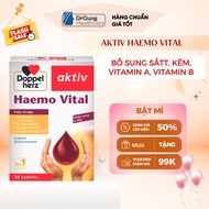 Haemo Vital - DrCung Healthcare Iron, Vitamin A, Zinc C, Anemia Supplement Pills (Box of 30 Pills)