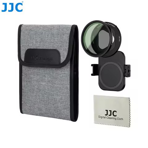 JJC 67mm Magnetic Lens Filter Adapter Kit CPL ND Lens Filter Mount Frame with Filter Pouch for iphon