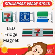 Fridge Magnet Led Light Creative Light Decor Night Light Refrigerator 711 7-Eleven FamilyMart Lawson