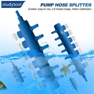 STUDYTOOL Aquarium Air Pump Hose Splitter with Adjustment Valve Fish Tank Oxygenn Pump Tube Splitter