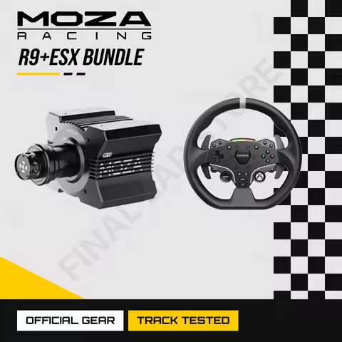 MOZA Racing R9 V3 and ESX Steering Wheel Bundle 280mm Aluminum Rim for Xbox Series X/S PC Direct Dri