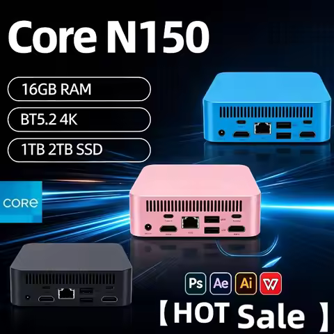 Fast Mini Pc Intel Core N150 Mini PC Computer 16GB RAM 1TB SSD Gaming PC Wifi 6 BT5.2 Mini PC Deskto