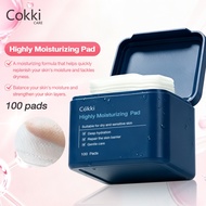 Cokki Highly Moisturizing Pad Toner 100 Pads Hydrating Soothes irritated skin