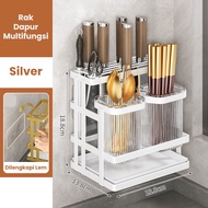 Inaso Kotak Penyimpanan Sumpit Mewah Ringan Yang Dipasang Di Dinding Meja Dapur Rak Pisau Rak Penyim