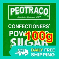 100g Peotraco POWDERED SUGAR for Baking Making Icing Fondant Crinkles Confectioner Sugar Confectione