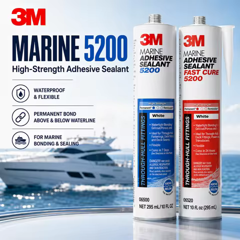 3M 5200 Marine Adhesive Sealant White 88ML 295ML Polyurethane Waterproof Glue for Boat RV Marine Rep