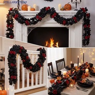 STELLARBYTE Maple Leaf Garland, Plastic Maple Leaves Halloween Maple Leaf Rose Vine, Festivals Gothi