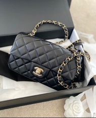 2024年3月 Chanel cf20 cf 20 mini flap bag gold ball Pearl crush cf 17 cf17 cocohandle chanel 22 mini