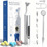 Home dental polisher, multi-functional LED dental polisher, aluminum alloy anti-slip texture, 9 poli