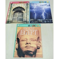 DK Eyewitness Books Set - 3 Books (Castle, Ancient Egypt, Weather)