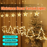 2023 Christmas Decoration Light 3.5M Curtain Lights LED Light Small Bell Fairy String Light Diwali Deepavali Light