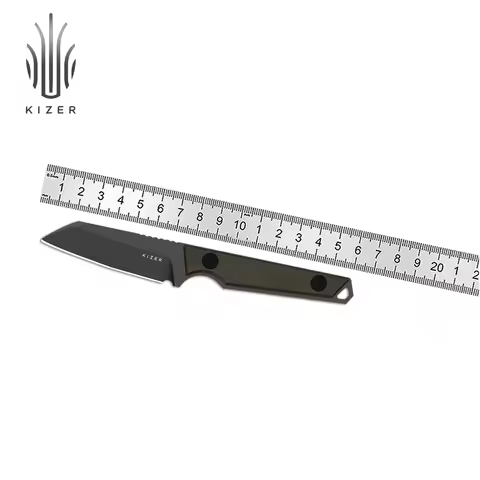 Kizer Fixed Blade Knife Phasmids 1079A1/1079A2/1079A3 G10/Chocolate Glacier/Micarta Handle with AEB-