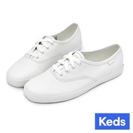 【KEDS】CHAMPION 全新升級輕奢柔軟皮革休閒小白鞋-白 女款  9234W112224/ US 6.5 (23.5cm)