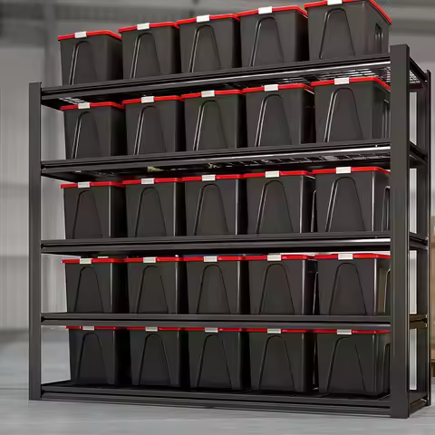 62" W x 24" D x 84" H Garage Shelving Heavy Duty Metal Shelving 3500LBS Storage Shelves Adjustable M