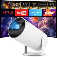 HY300 Pro Projector LCD 4K Projector 320ANSI HD 130"Screen Dual WIFI with Bluetooth Portable Micro P