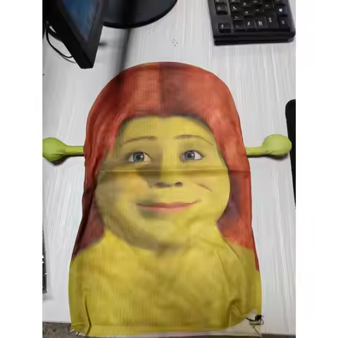 Halloween Cosplay Shrek Fiona 3D Full Face Mask – Breathable Funny Monster Mask Prank Party Essentia