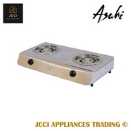 Asahi Gas Stove Double Burner -Stainless Steel and Cast Iron Burner -With Free LPG Hose (GS-117)