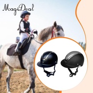 MagiDeal Equestrian Helmet for Boys Girls with Removable Liner Adjustable Practical Riding Cap Horse
