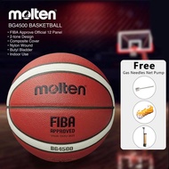 MOLTEN BG4500 Basketball Size 7 Indoor Training Equipment B7G4500 PU Leather + Gas Needle +Net +Pump