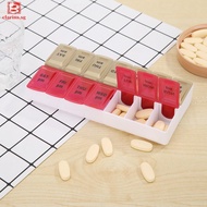 clarins✤ 14 Grids 7 Days Portable Weekly Pill Case Medicine Tablet Dispenser Organizer Pill Box Splitters Jewelry