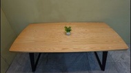 台北二手家具-餐桌推薦  工業風實木桌板  工作桌 原木辦公桌 鐵腳桌