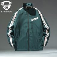 EAGLADE Motorcycle Riding Bomber Rider Jacket Waterproof Windbreaker for Men 2002 in Green D04