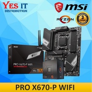 MSI PRO X670-P WIFI AMD AM5 MOTHERBOARD + AMD RYZEN 9 7950X PROCESSOR