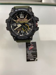 CASIO卡西歐G-SHOCK 雙傳感器 全方位防塵泥 休閒運動錶 帆布綠 GG-1000-1A3