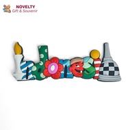 Indonesian letter fridge magnet souvenirs